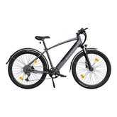 ADO DECE 300C Electric Bike - 250W Motor 36V10.4Ah Battery 90KM Assisted Autonomy Hydraulic Disc Brake - Grey